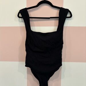 Black One Piece Zara Swimsuit